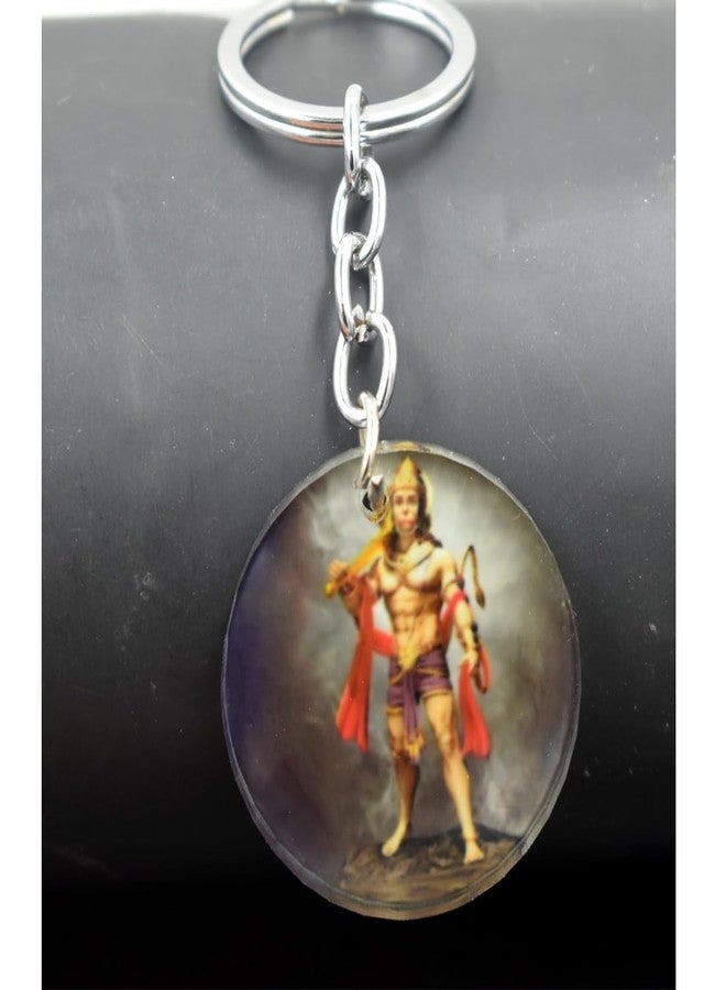 AFH Lord Gadhadhari Hanuman Crystal keychain for Men and Women - Image 1